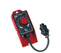 Remote control for regulating welding current